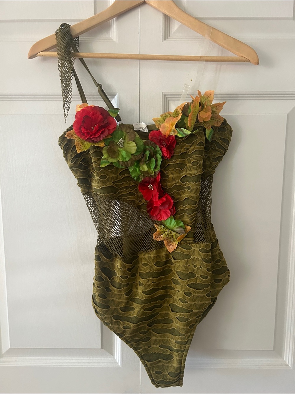Adult Woodland Fairy Bodysuit Halloween Costume Sz Sm/M